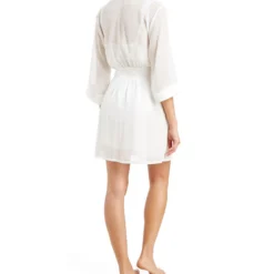 Bata Para Dormir Mujer -Tienda Barata Femvesti 37750714 BLANCO x2