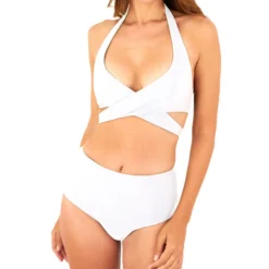 Bikini Bottom Retro Mujer -Tienda Barata Femvesti 41923519 BLANCO x4