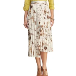 ADOLFO DOMINGUEZ Falda Midi De Corte A Plisada Mujer