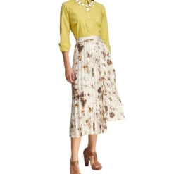 ADOLFO DOMINGUEZ Falda Midi De Corte A Plisada Mujer -Tienda Barata Femvesti 42141851 x4