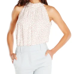 Blusa Polkadots Sin Mangas Mujer