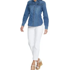 Jeans Relaxed Mujer -Tienda Barata Femvesti 42296755 BLANCO x3