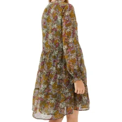 Vestido Corto Floral Mujer -Tienda Barata Femvesti 42306340 VERDE x2