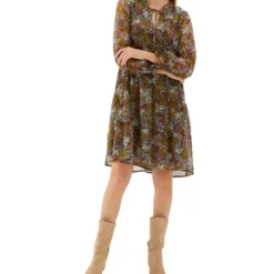 Vestido Corto Floral Mujer -Tienda Barata Femvesti 42306340 VERDE x3