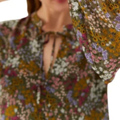 Vestido Corto Floral Mujer -Tienda Barata Femvesti 42306340 VERDE x5