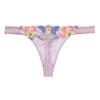 Fleur Du Mal Tanga Con Flores Mujer