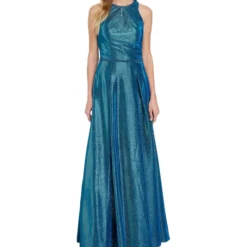 Vestido Largo De Fiesta Con Glitter Mujer