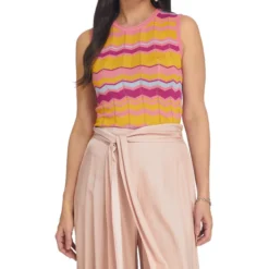 Blusa Cuello Redondo Sin Mangas Mujer