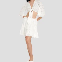 BCBGeneration Mini Falda De Corte "A" Con Flores Mujer -Tienda Barata Femvesti 42698690 x3