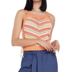 BCBGeneration Blusa Con Rayas Sin Mangas Mujer