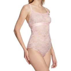 MOSCHINO Body De Encaje Cuello Redondo Mujer