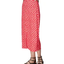 Whistles Falda Larga De Corte "A" Con Flores Mujer