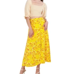BCBGeneration Falda Larga De Corte Recto Con Flores Mujer -Tienda Barata Femvesti 42736580 x3