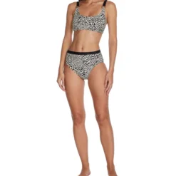 Michael Kors Bikini Top Con Animal Print Mujer -Tienda Barata Femvesti 42759985 x3