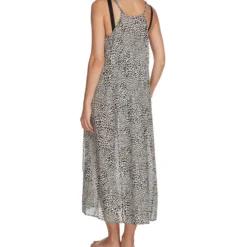 Michael Kors Vestido De Playa Maxi Con Animal Print Mujer -Tienda Barata Femvesti 42760074 x2
