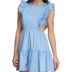 Vestido Corto Con Holanes Mujer -Tienda Barata Femvesti 42770292 x3