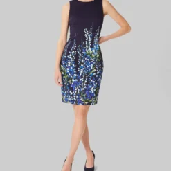 Vestido De Fiesta Mini Con Flores Mujer