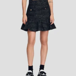 Sandro Falda Mini De Corte Ajustado Mujer