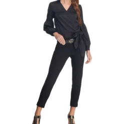 Michael Kors Blusa Tipo Animal Print Manga Larga Mujer -Tienda Barata Femvesti 42799866 x3