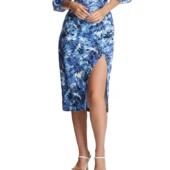 Falda Midi De Corte Ajustado Mujer