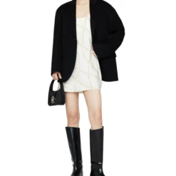 ANINE BING Vestido Mini Con Print De Eslabones Mujer 6 ANINE BING Vestido Mini Con Print De Eslabones Mujer -Tienda Barata Femvesti 42851065 x3