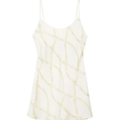 ANINE BING Vestido Mini Con Print De Eslabones Mujer 7 ANINE BING Vestido Mini Con Print De Eslabones Mujer -Tienda Barata Femvesti 42851065 x4