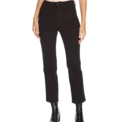 GOOD AMERICAN Jeans Corte Straight Negro Mujer