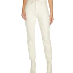 GOOD AMERICAN Jeans Corte Regular Beige Mujer