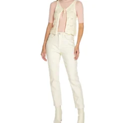 GOOD AMERICAN Jeans Corte Regular Beige Mujer -Tienda Barata Femvesti 42852521 x3