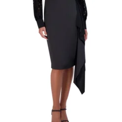 BCBGMAXAZRIA Falda Lápiz Midi De Corte Regular Mujer