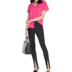 Blusa Lisa Manga Corta Mujer -Tienda Barata Femvesti 42916709 x3