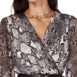 Vestido Midi Con Manga Larga Animalprint Dani Mujer -Tienda Barata Femvesti 42928007 x3