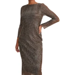 Vestido De Fiesta Midi Jaspeado Mujer -Tienda Barata Femvesti 42928075 x4