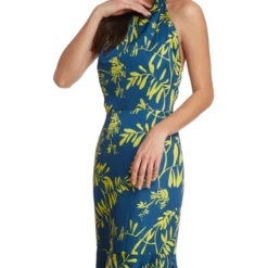 Vestido Maxi Con Hojas Mujer -Tienda Barata Femvesti 42931966 x3