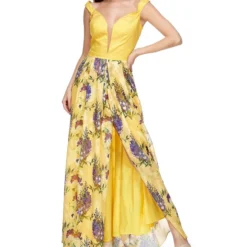 Vestido De Fiesta Largo Floral Mujer -Tienda Barata Femvesti 42934039 x3