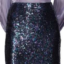 Whistles Falda Larga Corte Recto Con Lentejuelas Mujer -Tienda Barata Femvesti 42936139 x3