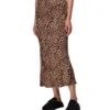Whistles Falda Larga Corte Recto Animalprint Mujer