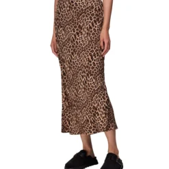Whistles Falda Larga Corte Recto Animalprint Mujer
