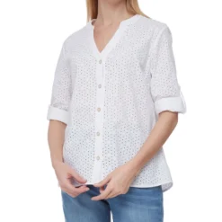 Blusa Calada Manga 3,4 Mujer
