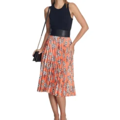 Falda Midi De Corte "A" Floral Mujer -Tienda Barata Femvesti 42946603 x3