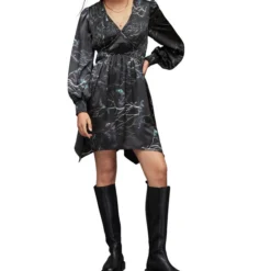 AllSaints Vestido Mini Con Estampado Mujer