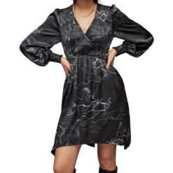 AllSaints Vestido Mini Con Estampado Mujer -Tienda Barata Femvesti 42947706 x4