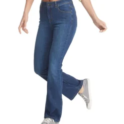 Jeans De Corte Flared Mujer