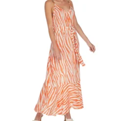 Vestido Maxi De Cebra Mujer -Tienda Barata Femvesti 42960003 x3