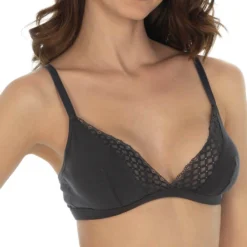 Skiny Bralette Con Encaje Estilo Triángulo -Tienda Barata Femvesti 42963101 x3