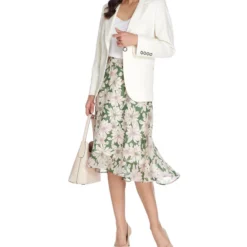 Falda Midi De Corte A Floral Mujer -Tienda Barata Femvesti 42975150 x3