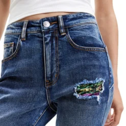 Desigual Jeans Sopy De Corte Skinny Mujer -Tienda Barata Femvesti 43004729 x4