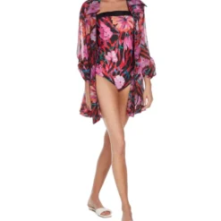 Traje De Baño Con Flores Multicolor Mujer -Tienda Barata Femvesti 43012069 x3