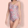 Traje De Baño Maillot Con Hojas Mujer