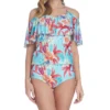 Tankini Con Flores Mujer